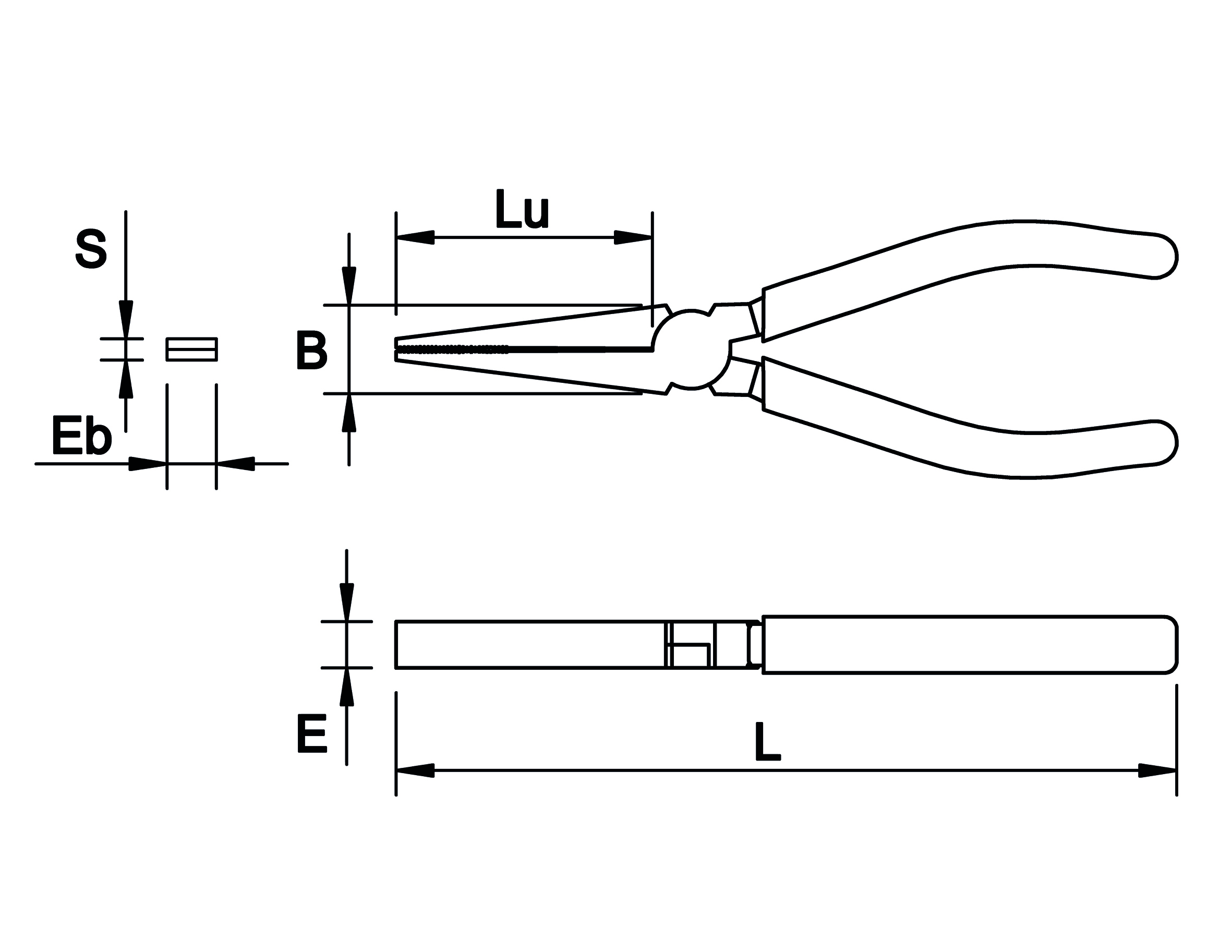 FLAT JAWS PLIERS