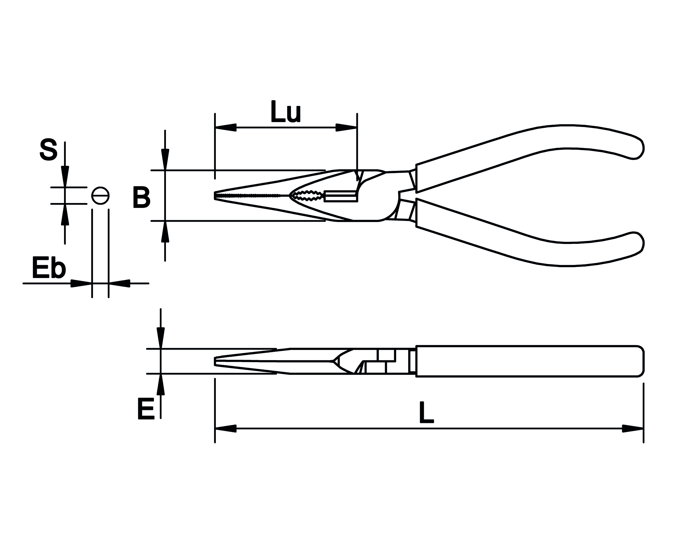 HALF-ROUND JAWS PLIERS