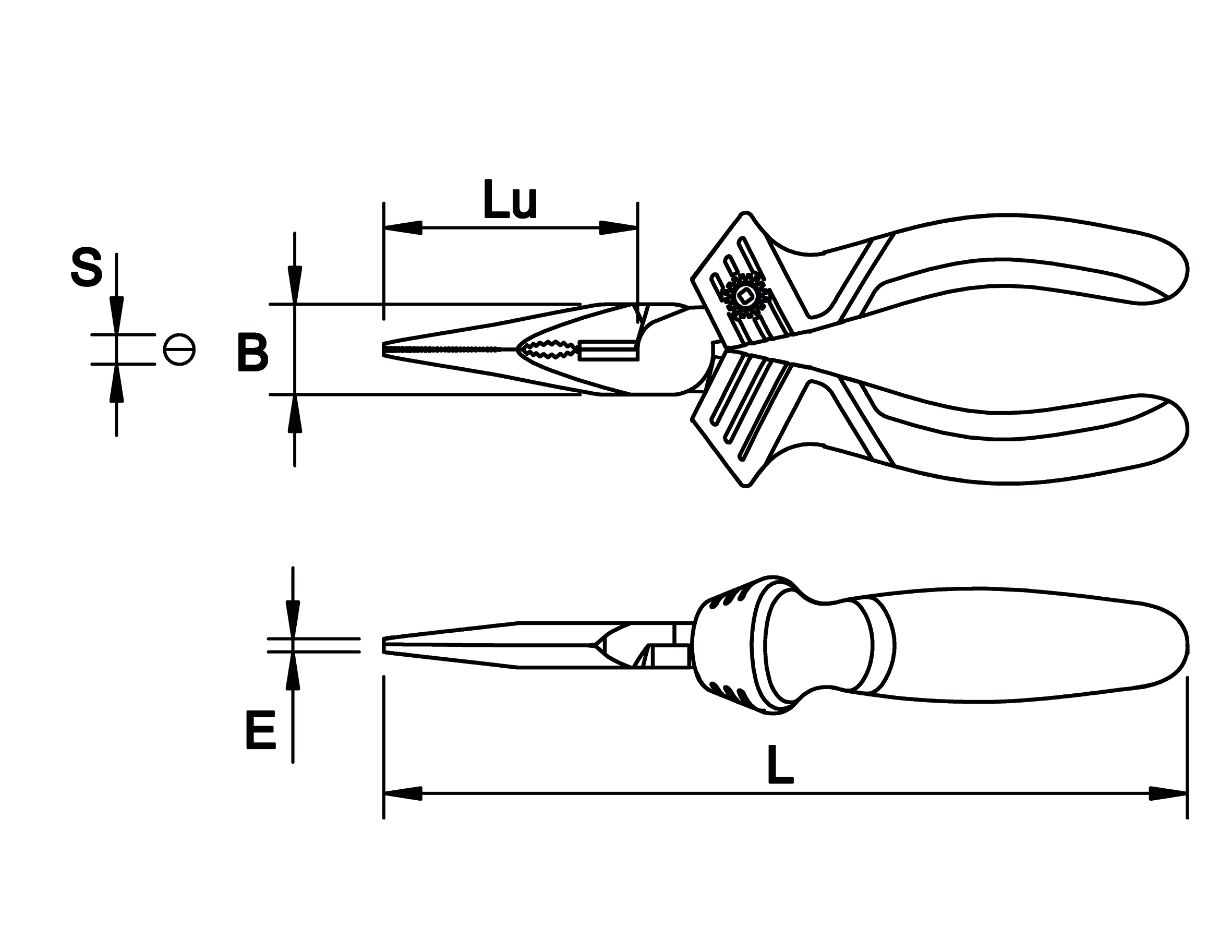 HALF-ROUND JAWS PLIERS