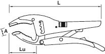 LOCKING PLIERS WITH LONG JAWS