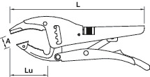 LOCKING PLIERS WITH ARTICULATED JAWS