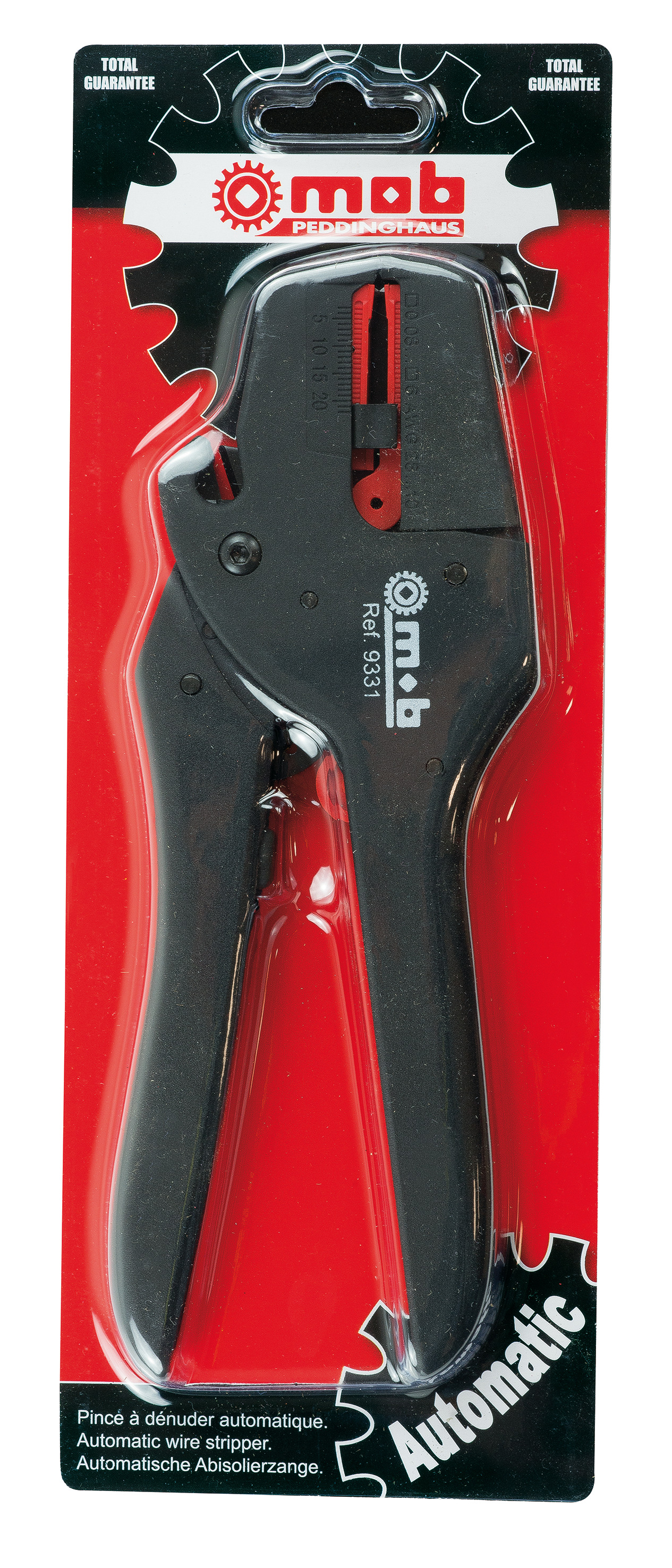 AUTOMATIC WIRE STRIPPING PLIERS ON CARD