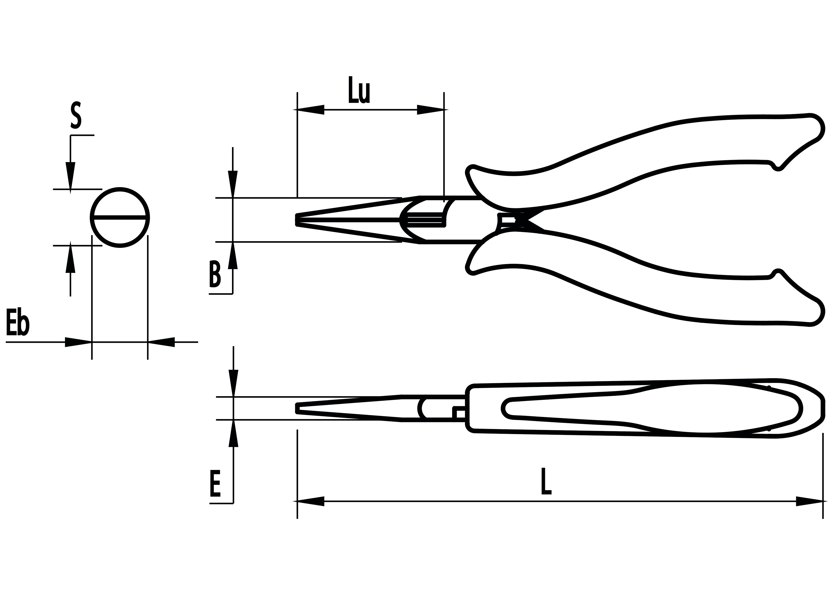 HALF-ROUND JAWS PLIERS