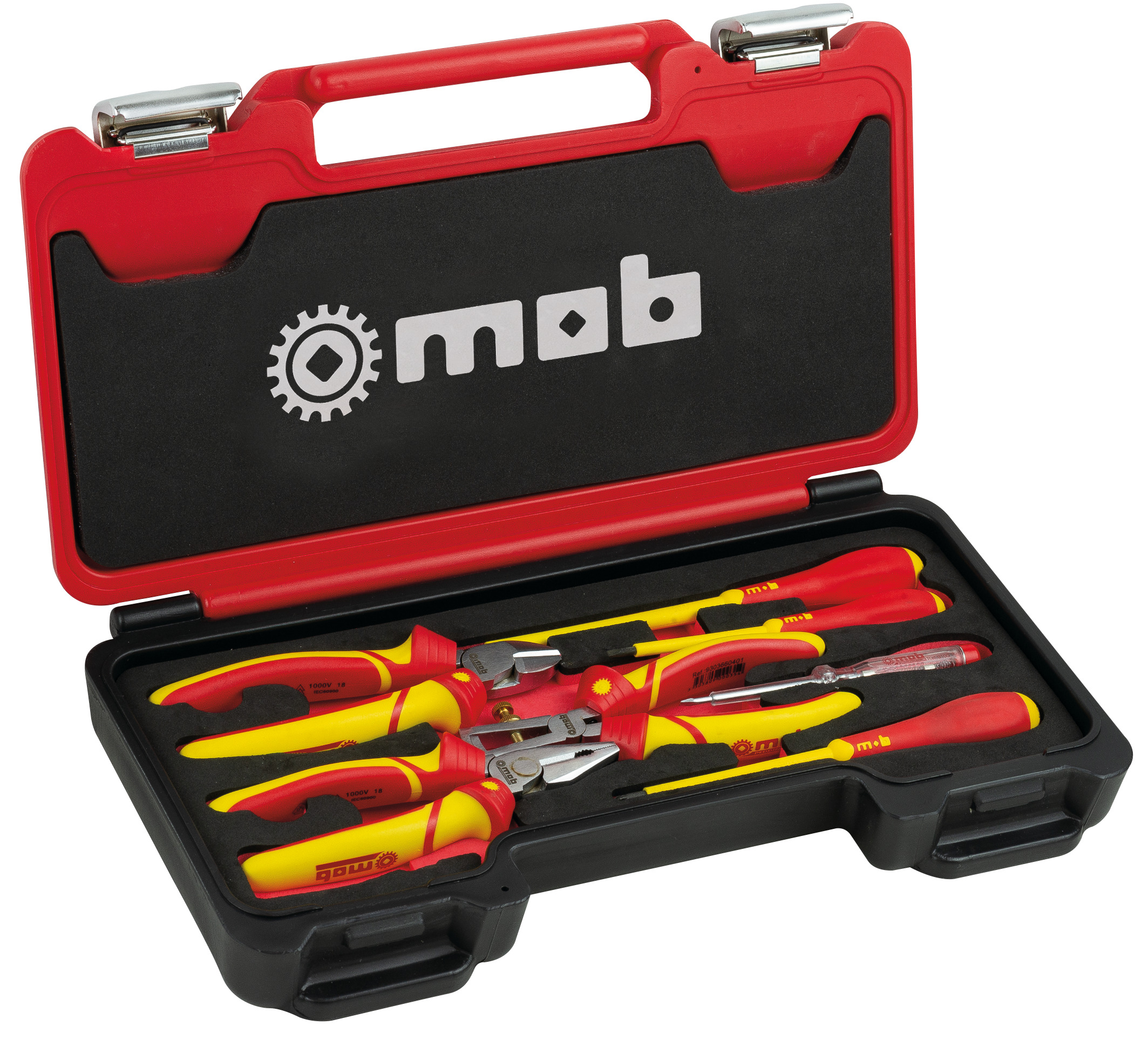 ELECTRICAL MAINTENANCE BOX (3 PLIERS + 5 INSULATED SCREWDRIVERS)