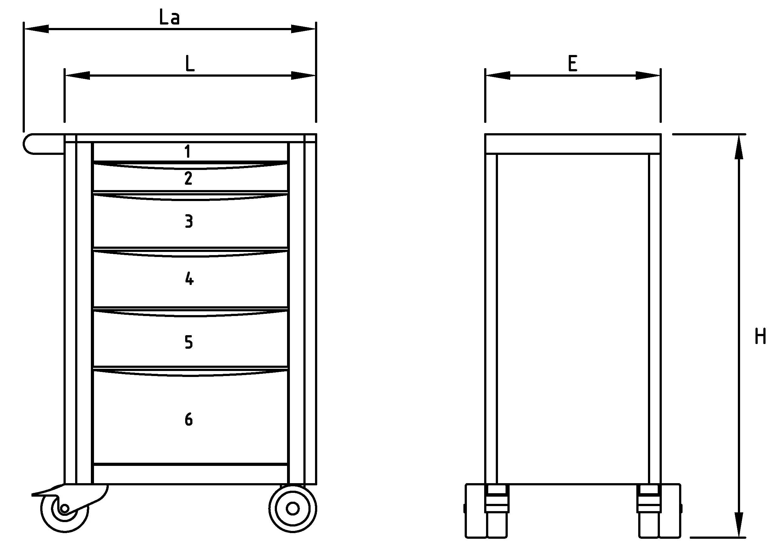 Servanta mobila pentru scule TSG12 Proliner 5