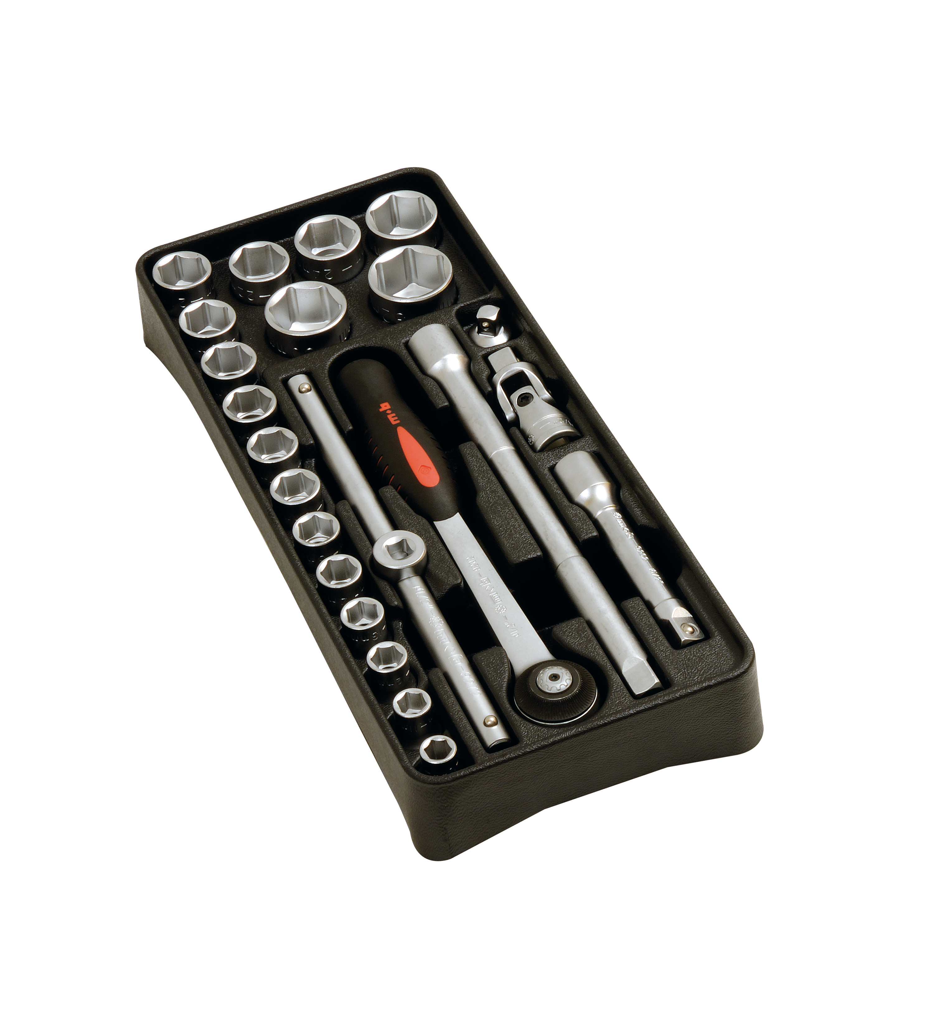 Suport PVC pentru 23 capete chei tubulare-accesorii 1/2