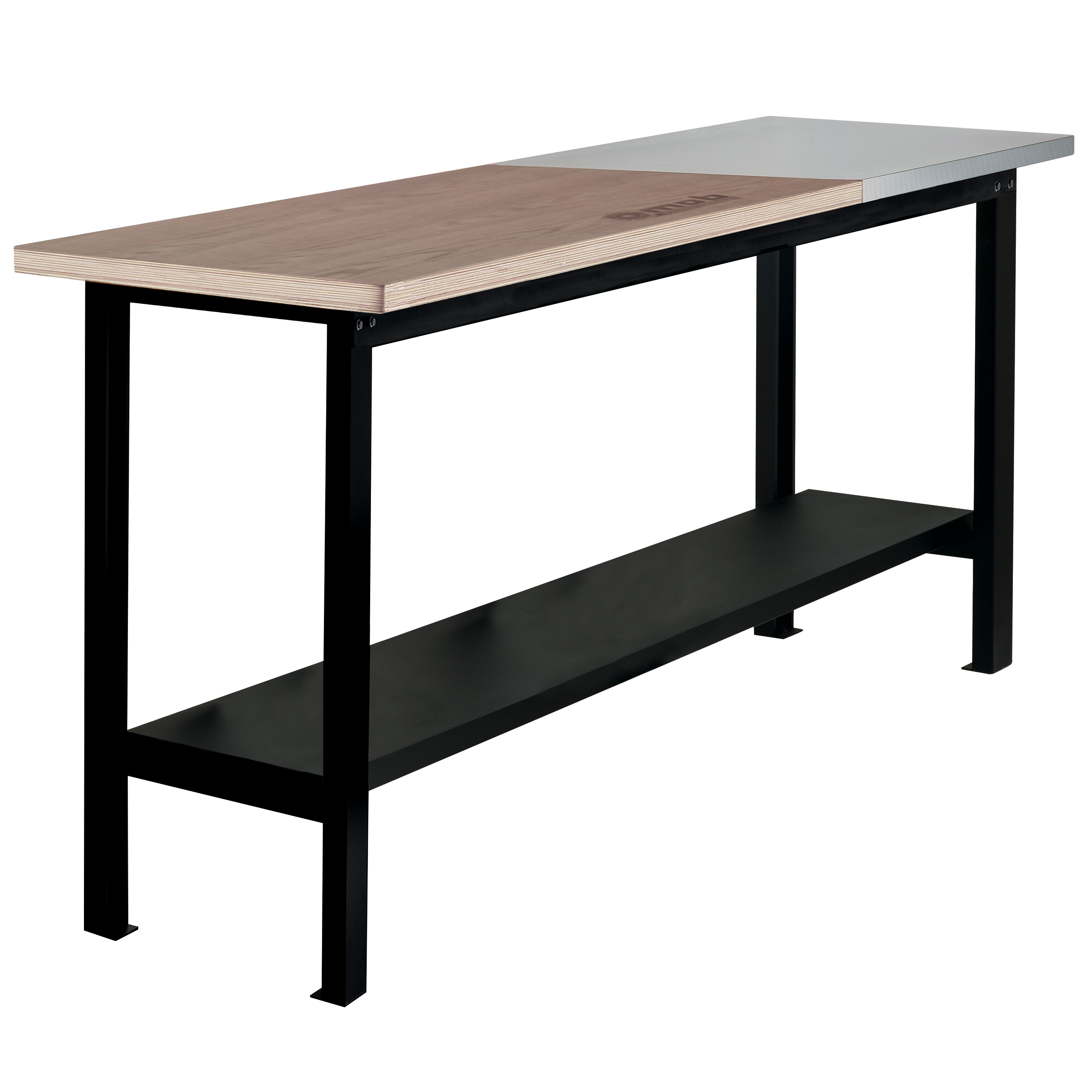 Banc fix simplu TSG2 - 2000x600 mm cu placa inox
