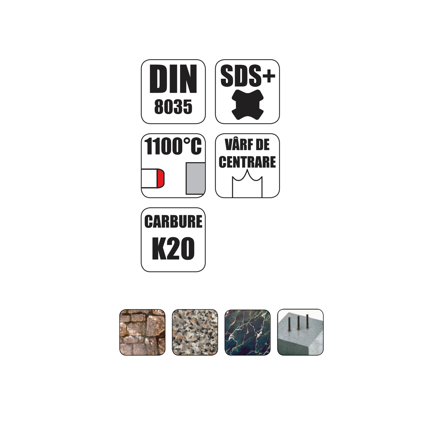 SET 7 BURGHIE BETON SDS+ BULL