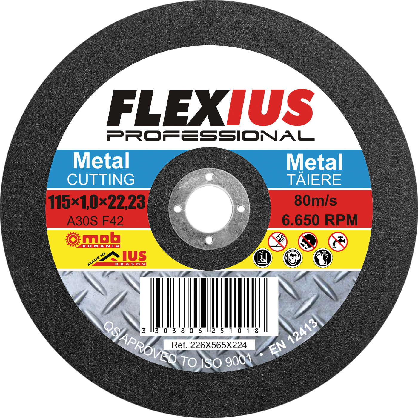 DISC ABRAZIV PENTRU TAIERE METAL TM8