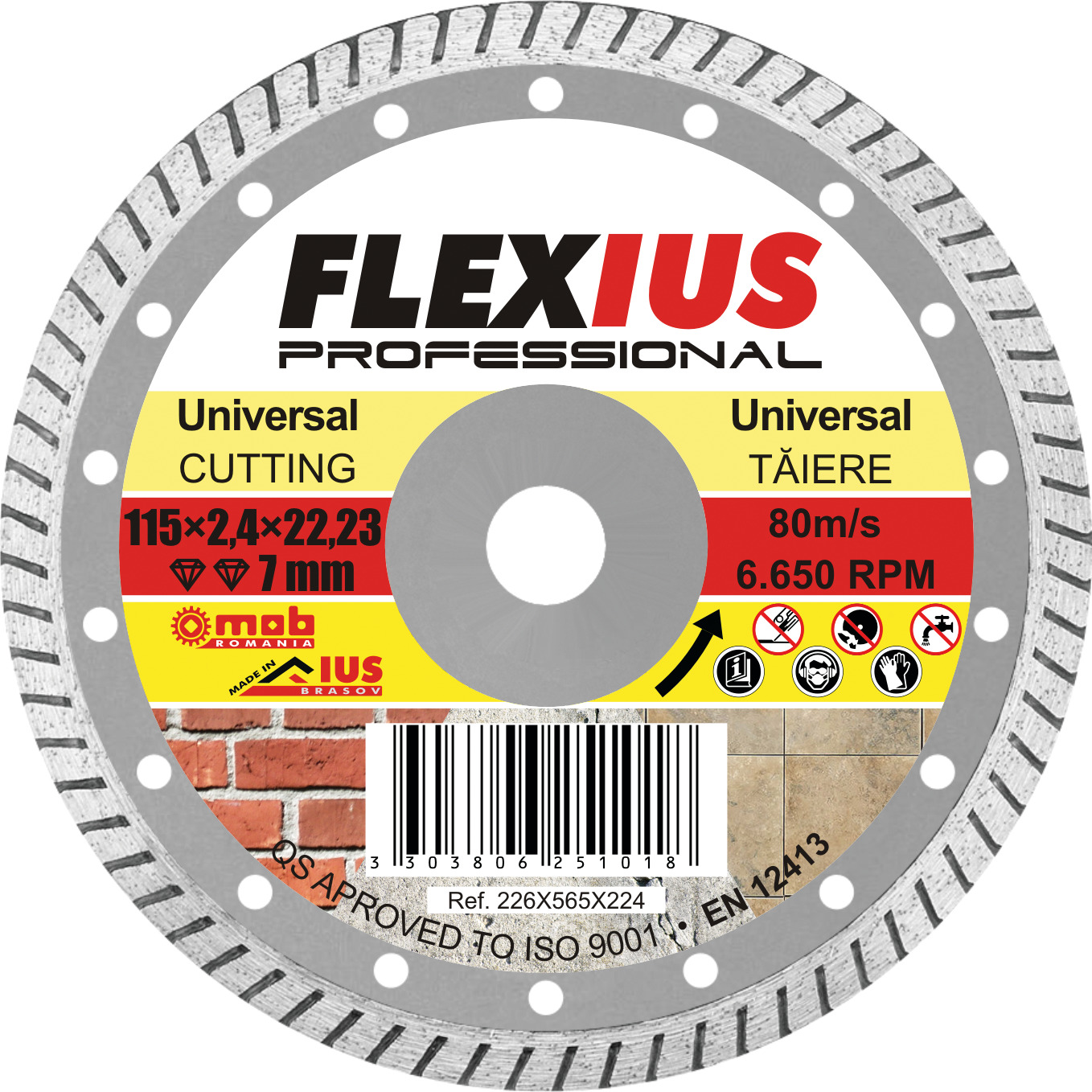 DISC DIAMANTAT PENTRU TAIERE UNIVERSALA TU8
