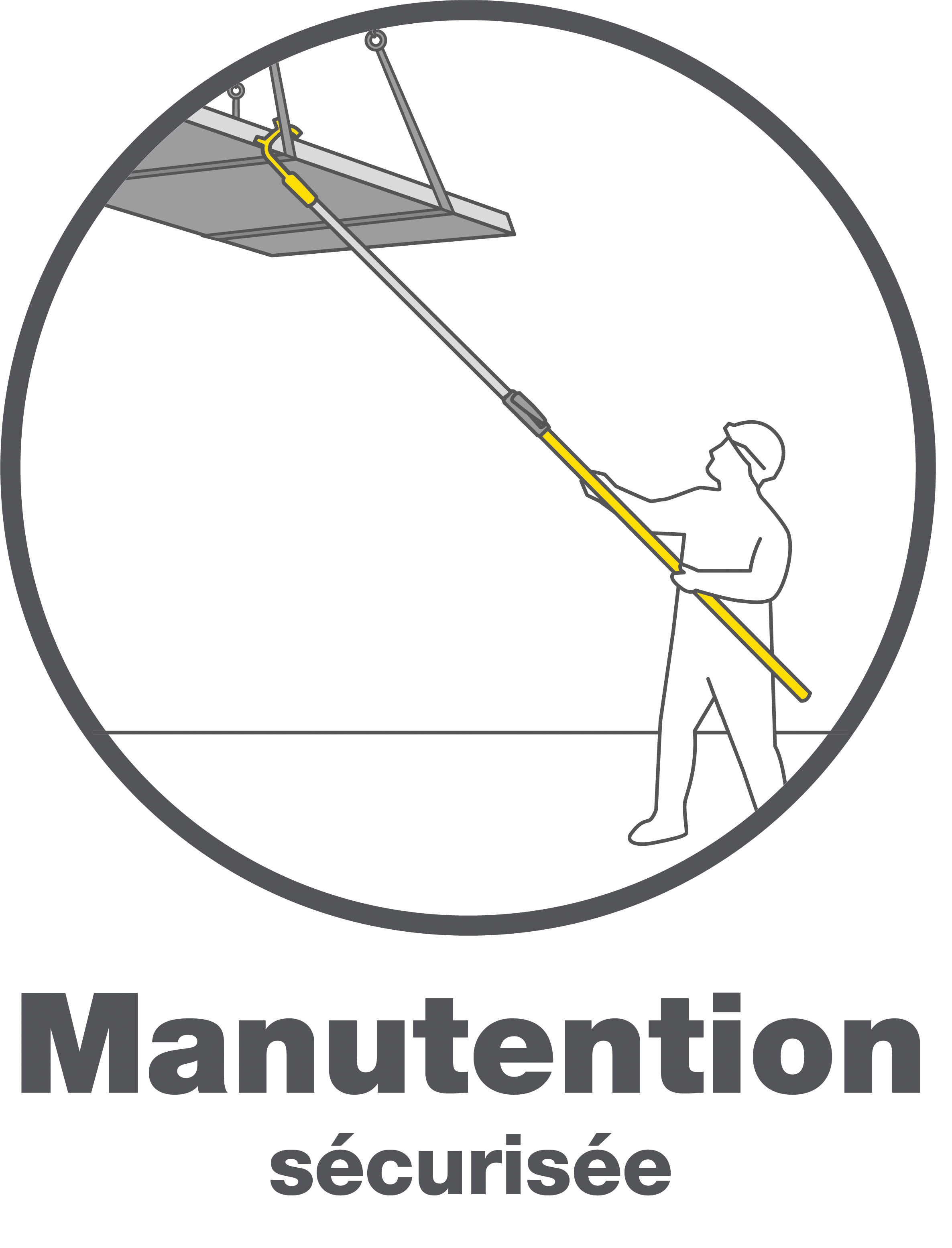 Carlig cu maner telescopic, nanovib