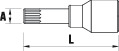 CAP CHEIE TUBULARA CU BIT LOCAS XZN 1/2”