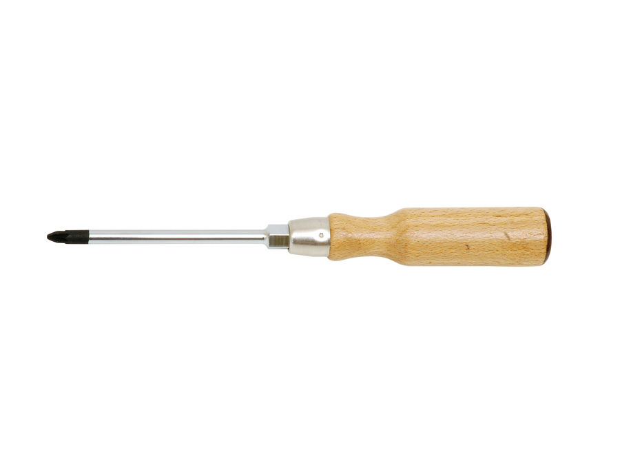 WOOD-HANDLED SCREWDRIVER FOR POZIDRIV® SCREWS