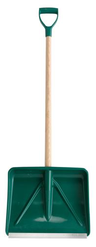 Lopata de impingere zapada din polimer cu muchie de aluminiu, capat in forma de mar