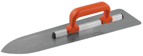 GLETIERĂ DIN OȚEL, MODEL FLAMAND, CU MONTURĂ DE ALUMINIU, VĂRF TIP FOCOS, MÂNER PVC ÎNCHIS